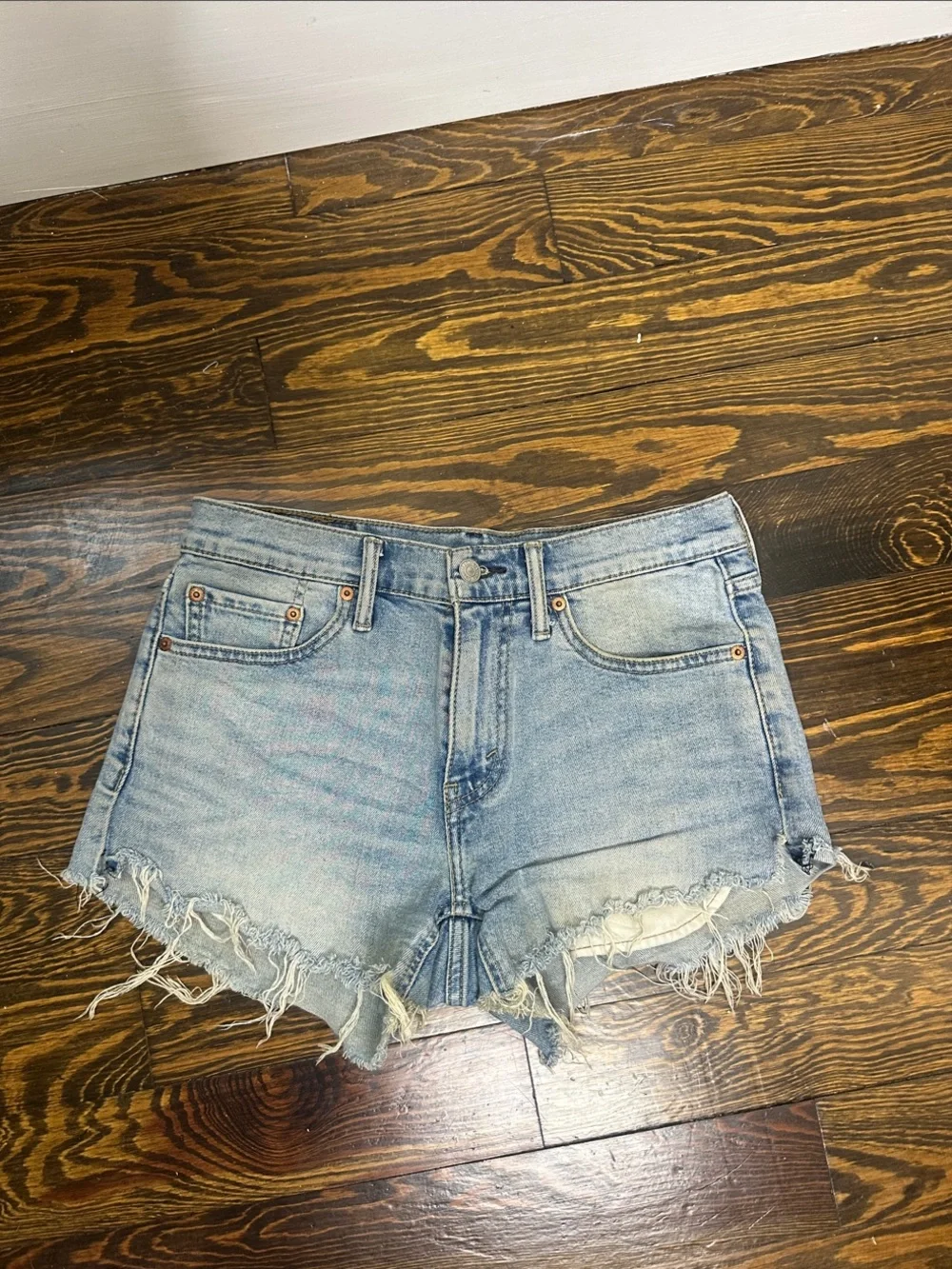 Levi’s distressed grunge Jean shorts